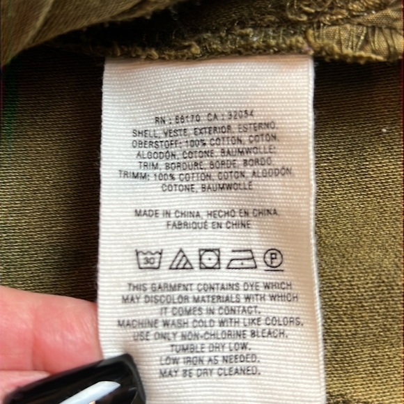 𝅺Anthropologie by anthropology Green gorp core Field Utility Jacket - Picture 8 of 10